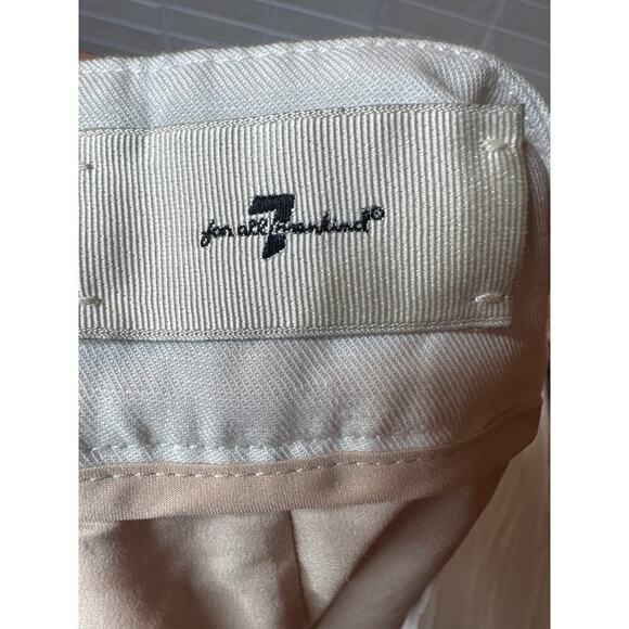 7 For All Mankind Linen Pleated Shorts - Picture 5 of 8